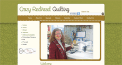 Desktop Screenshot of crazyredheadquilting.com